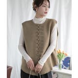 チャイナボタンニットベスト 韓国 【AW】 | aimoha  | 詳細画像18 