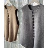 チャイナボタンニットベスト 韓国 【AW】 | aimoha  | 詳細画像7 