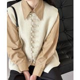 チャイナボタンニットベスト 韓国 【AW】 | aimoha  | 詳細画像9 