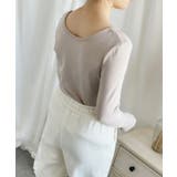 【Aimoha】Uネック裏起毛インナートップス【AW】 | aimoha  | 詳細画像5 