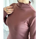 ブラウン | aimoha/フリル裏起毛裏ボアインナートップス ハイネック【AW】 | aimoha 