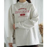 ハイネック プリントロンT カレッジTシャツ | aimoha  | 詳細画像36 