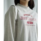 ハイネック プリントロンT カレッジTシャツ | aimoha  | 詳細画像37 