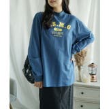 ハイネック プリントロンT カレッジTシャツ | aimoha  | 詳細画像49 