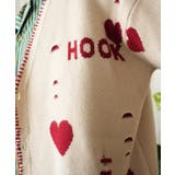 HOOK  original  ボロボロのハート総柄クレイジーステッチカーディガン | HOOK | 詳細画像8 