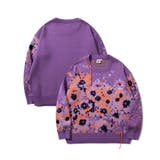 パープル | HOOK -original- マーガレット畑模様ニット【AW】 | HOOK