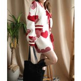 【HOOK】for girls ハート立体刺繍ニットミニスカートセットアップ可能… | HOOK | 詳細画像1 