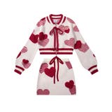 【HOOK】for girls ハート立体刺繍ニットミニスカートセットアップ可能… | HOOK | 詳細画像6 