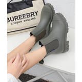 グリーン | ショートレインブーツ 厚底 長靴 ショートブーツ | aimoha 