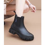 ショートレインブーツ 厚底 長靴 ショートブーツ | aimoha  | 詳細画像6 