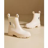 オフホワイト | ショートレインブーツ 長靴 ショートブーツ | aimoha 