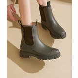 グリーン | ショートレインブーツ 長靴 ショートブーツ | aimoha 