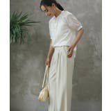 【aimoha】ハイウエストデザインタックスラックス ワイドパンツ ロング丈 | aimoha  | 詳細画像12 