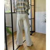 【aimoha】ハイウエストデザインタックスラックス ワイドパンツ ロング丈 | aimoha  | 詳細画像13 