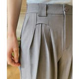 【aimoha】ハイウエストデザインタックスラックス ワイドパンツ ロング丈 | aimoha  | 詳細画像4 