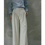 【aimoha】ハイウエストデザインタックスラックス ワイドパンツ ロング丈 | aimoha  | 詳細画像7 