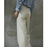 【aimoha】ハイウエストデザインタックスラックス ワイドパンツ ロング丈 | aimoha  | 詳細画像10 