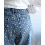 ドット柄ハイウエストデニムパンツ Jasmine Grandiflorum | aimoha  | 詳細画像11 