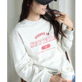 ベージュ | プリントロンT ロングTシャツ | aimoha