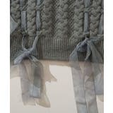 【HOOK】for girls ケーブル編みリボン通しデザインニット【AW】 | HOOK | 詳細画像2 