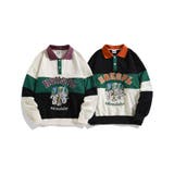 HOOK  original  アメカジカートゥーンキャラクター刺繍袖配色切り替… | HOOK | 詳細画像1 