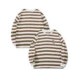 ホワイト | HOOK  original  アメカジワンポイント刺繍マルチボーダー長袖カット… | HOOK