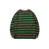 HOOK  original  アメカジワンポイント刺繍マルチボーダー長袖カット… | HOOK | 詳細画像5 