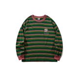 HOOK  original  アメカジワンポイント刺繍マルチボーダー長袖カット… | HOOK | 詳細画像4 