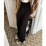 ブラック | コーデュロイストレートスウェットパンツ | aimoha 