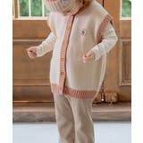 オフホワイト | 【aimoha-KIDS-】韓国子供服 前あきかわいいニットベスト【AW】 | aimoha kids