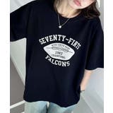 ブラック | レトロプリントTシャツ | aimoha 