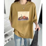 グリーン | ヴィンテージ風プリントTシャツ | aimoha