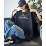 ブラック | メッセージプリントTシャツ | aimoha 