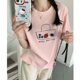 ピンク | カジュアルプリントTシャツ | aimoha 