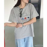 カジュアルプリントTシャツ | aimoha  | 詳細画像4 