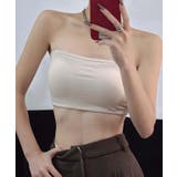 ライトベージュ | シンプルなバンドゥトップ チューブトップ | aimoha