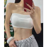 カップ付きバンドゥトップ チューブトップ | aimoha | 詳細画像16