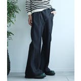ブラック | aimoha menセンタータックフレアパンツ | aimoha men