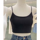 ブラック | シンプルハーフトップ | aimoha