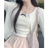 ドット柄リボン付きキャミソール | aimoha | 詳細画像10