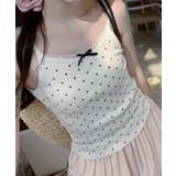 ドット柄リボン付きキャミソール | aimoha | 詳細画像11