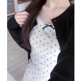 ドット柄リボン付きキャミソール | aimoha | 詳細画像7