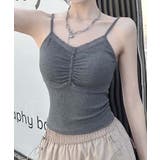 ギャザーデザインキャミソール | aimoha  | 詳細画像1 