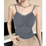 ギャザーデザインキャミソール | aimoha  | 詳細画像4 