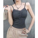 ギャザーデザインキャミソール | aimoha  | 詳細画像8 