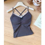 グレー | クロスバックリボン付きキャミソール | aimoha 