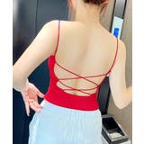 ワインレッド | シンプルキャミハーフトップ | aimoha 
