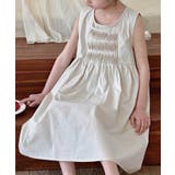 ライトベージュ | 【aimoha-KIDS-】ノースリーブワンピース | aimoha kids