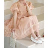【aimoha-KIDS-】ボリュームスリーブワンピース | aimoha kids | 詳細画像2