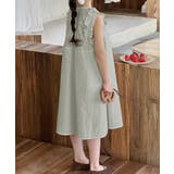 ライトグリーン | 【aimoha-KIDS-】ノースリーブワンピース | aimoha kids